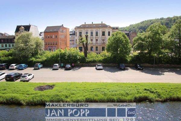 Blick über die Elster nach Süden