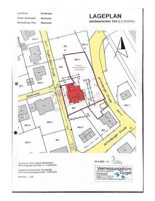 LAGEPLAN Grundstücke Wannweil