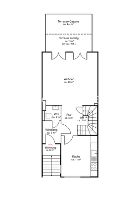 Grundriss Hochparterre