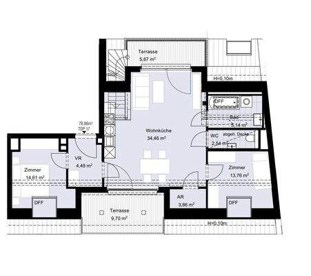 3-Zimmer Penthouse Top 17