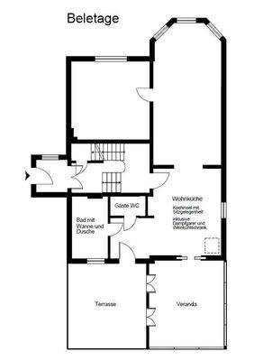 Grundriss Beletage