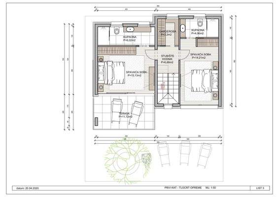 Obergeschoss Villa 2