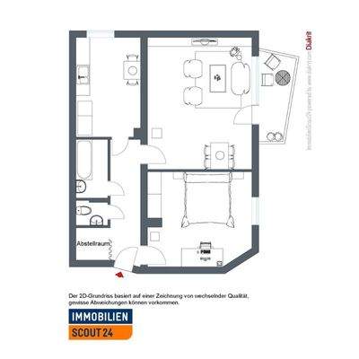 Grundriss der Wohnung