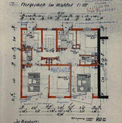 Auszug Planunterlagen 1. OG