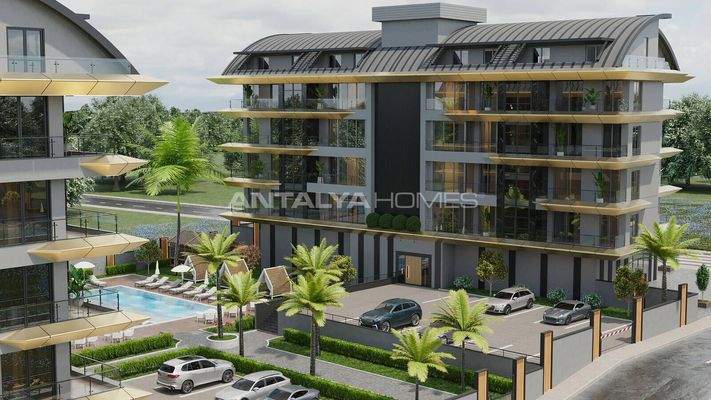 Flats in a Complex Close to the Beach in Alanya
