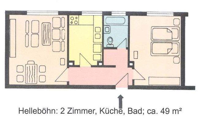 Grundriss der Wohnung