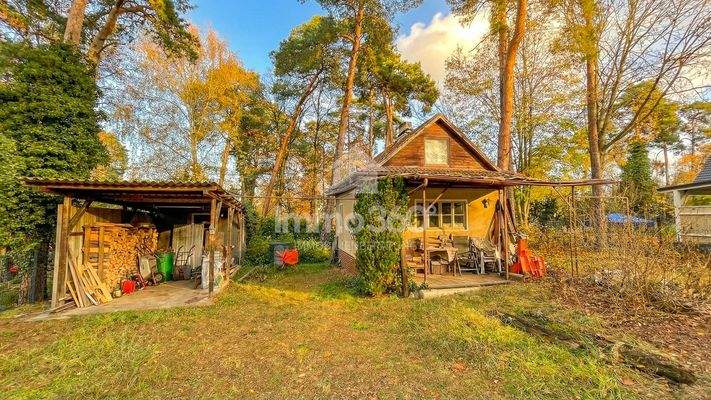 großes Grundstück + Gartenlaube