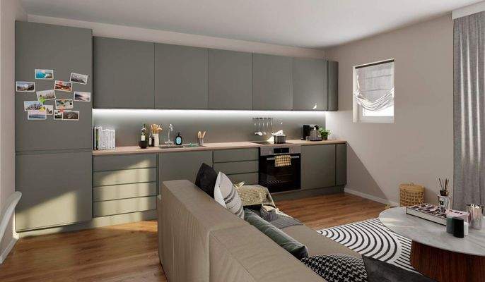 Offen gestaltet und perfekt für gemeinsames Kochen