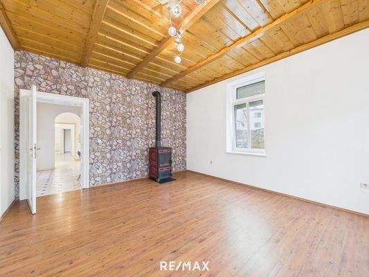 Wohnzimmer mit Schwedenofen