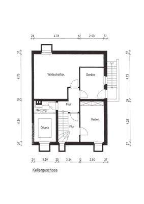 Grundriss Keller