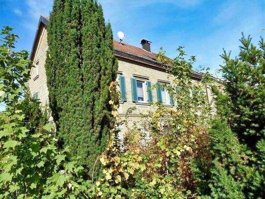 Ansicht mit Vorgarten