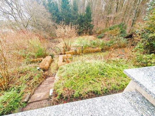 Parkähnlicher Garten direkt am Waldrand