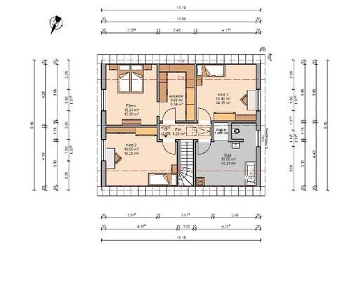 Grundriss Dachgeschoss