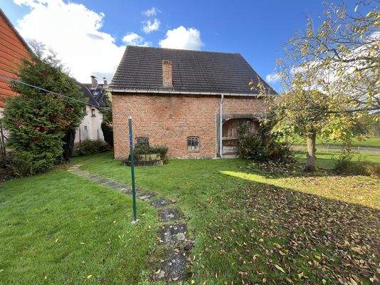 Scheune von der Gartenseite aus