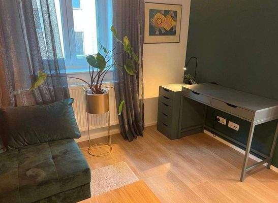 Ein Arbeitsplatz ist auch vorhanden