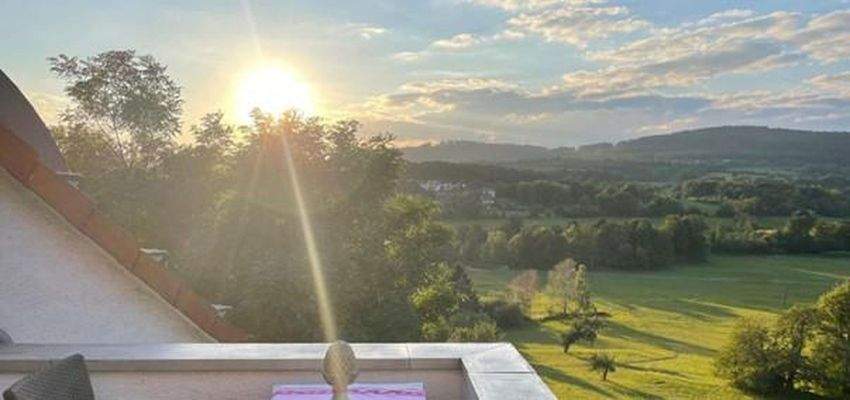 Sonnenuntergang Terrassse