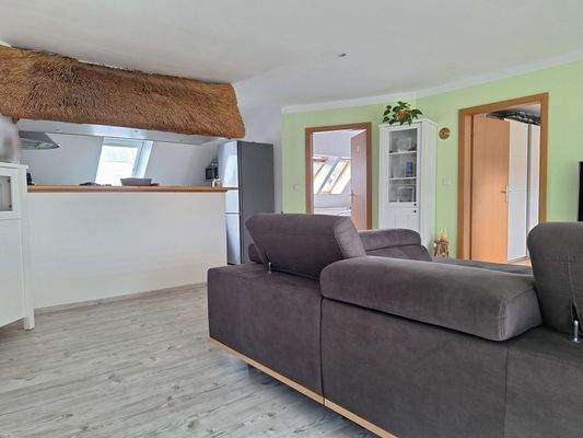 Vermietete Whg.  im DG, Wohnen Küche, Ansicht I