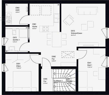 Wohnung im Dachgeschoss