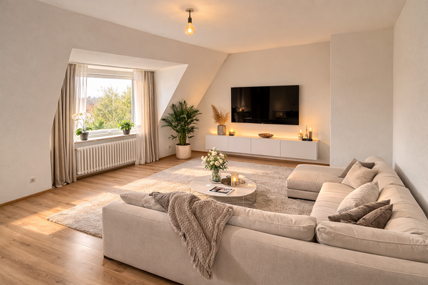 Wohnzimmer Wohnung 2- Visualisiert