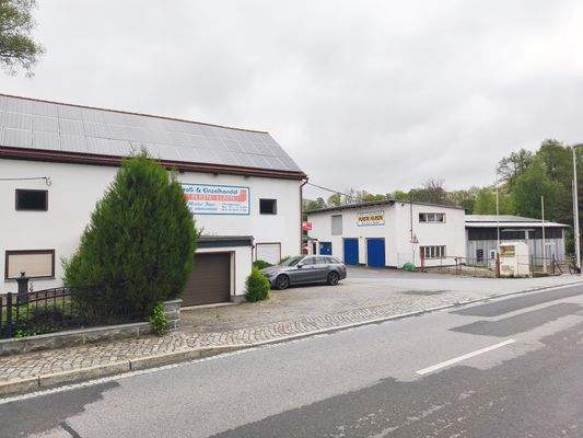 Gewerbe Ansicht von Straße