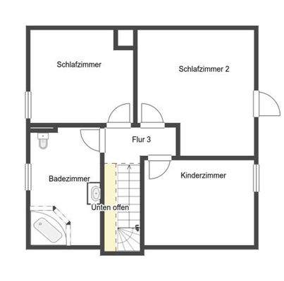 Grundriss Skizze 1.OG