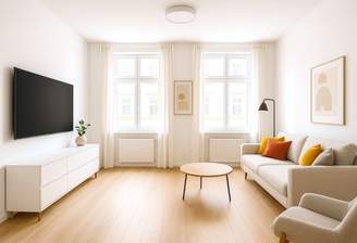 Wohnzimmer 2- und 3-Zimmer-Wohnung straßenseitig