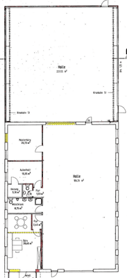 Grundriss Industriehalle