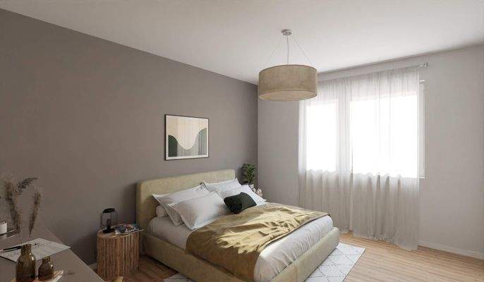 Ein gemütliches Schlafzimmer