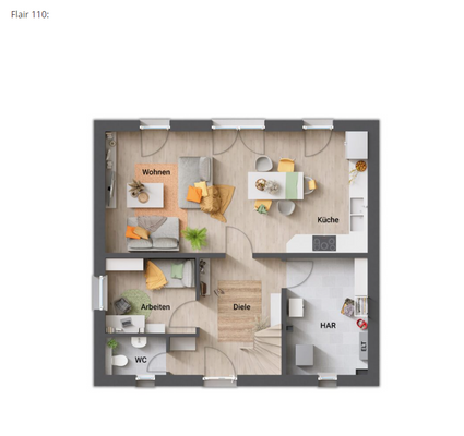 Grundriss großer HAR Flair 110