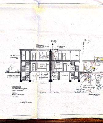 Grundriss mit Schnittdarstellung