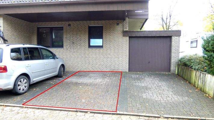 Stellplatz vor dem Haus