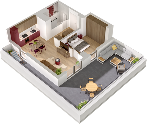 Beispiel Grundriss Earthy