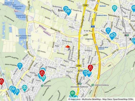 Geolyzer Kartenausschnitt