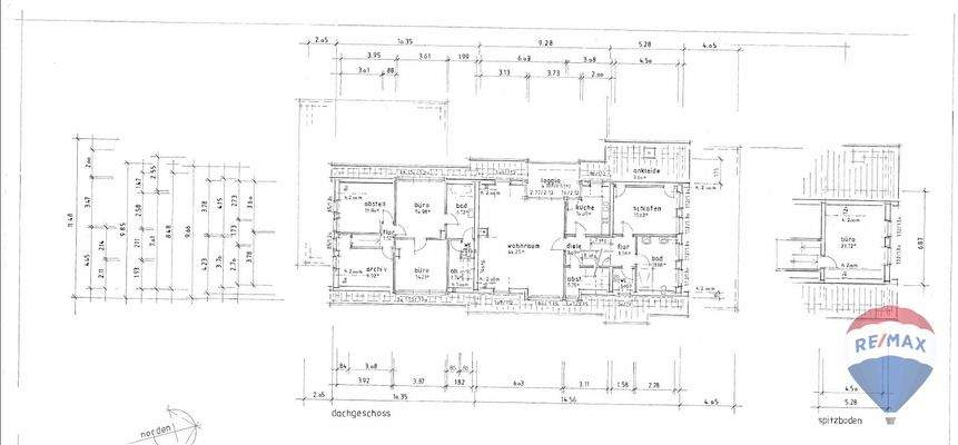 Dachgeschoss und Spitzboden