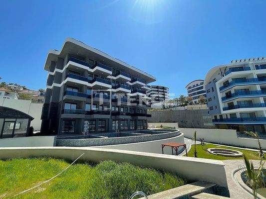Sea View Real Estate in a Two-Block Site in Alanya Kargıcak