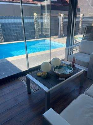 Aussicht zum Pool