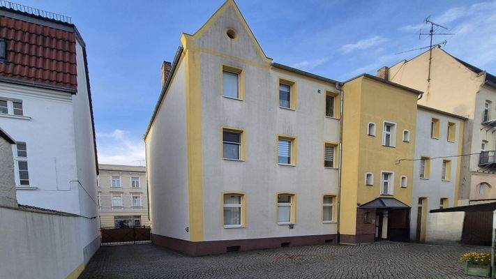 Hintere Ansicht Immobilie