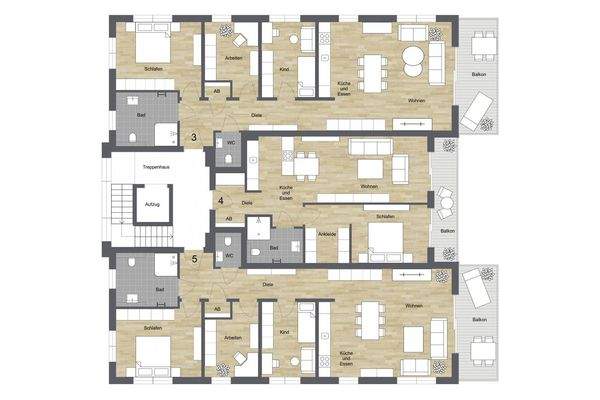 008 - Grundrissplan - Obergeschoss