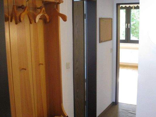 Der Blick zum Schlafzimmereingang