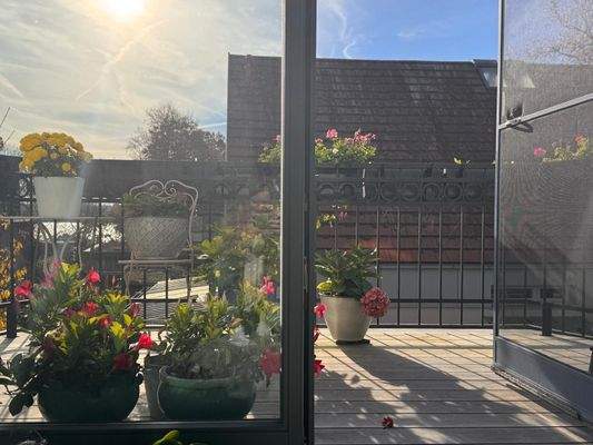 Blick auf den Balkon