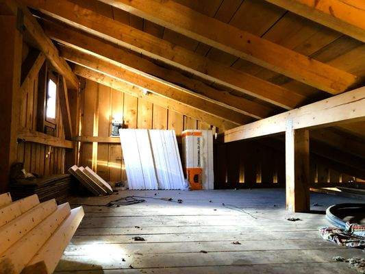 Speicherboden über der Scheune