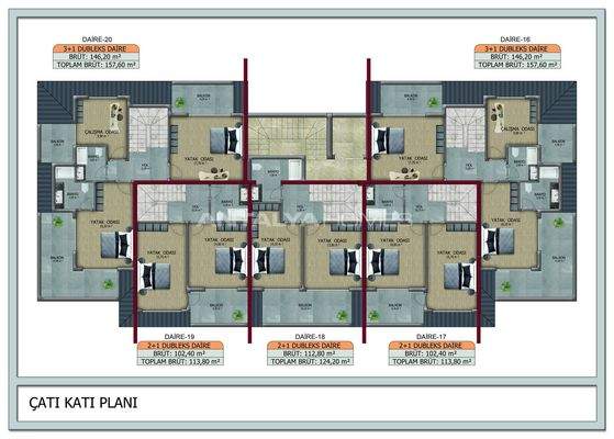 Modern Flats in Kestel Alanya, 200 m from the Beach