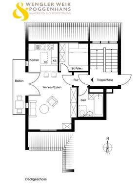 Dachgeschoss-Wohnung