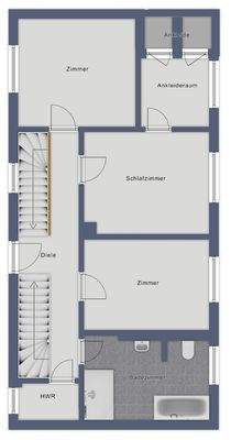 Wohnebene im Erdgeschoss