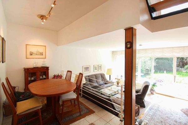 Essbereich im Wohnzimmer