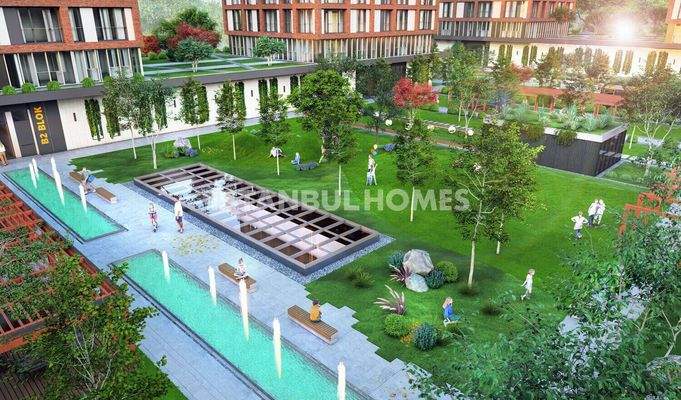 City-View Flats in a Complex with Pool in Kadikoy Istanbul