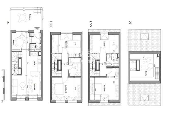 Grundrisse Gebäude 1 H17