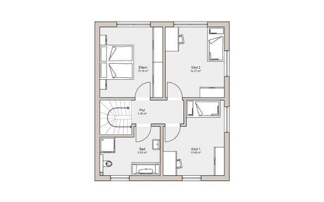 Grundriss Obergeschoss