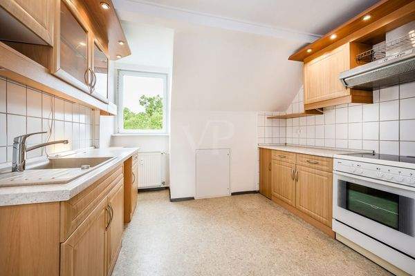 Küche im Dachgeschoss