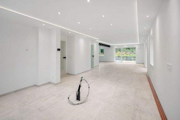 Küche und Wohnzimmer